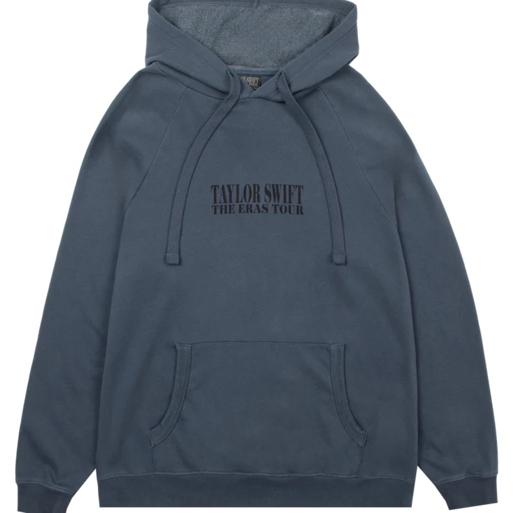 Authentic Taylor Swift Eras Tour 2023 Washed Blue/Navy Hoodie XL